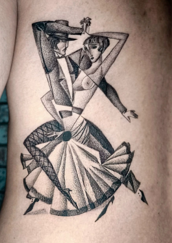 Tattoo-baile-puntillismo-y-linea-fina