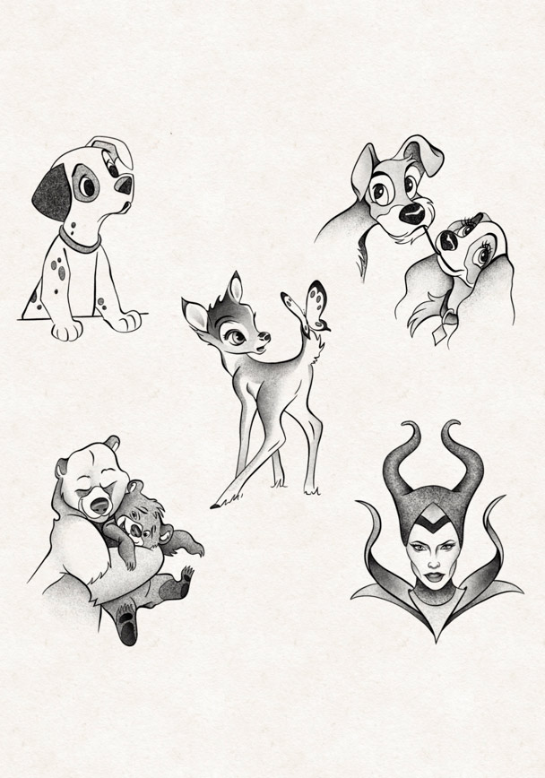 diseño-tattoo-disney-bamby-madrid